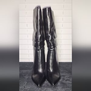 Black Patent Leather Boots